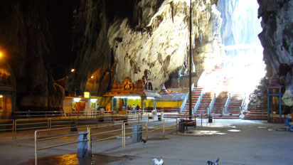 Inside Batu Caves