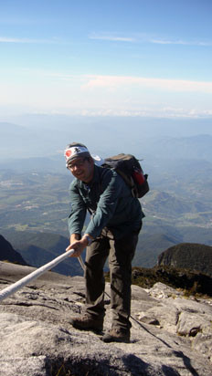 Decending down the mountain