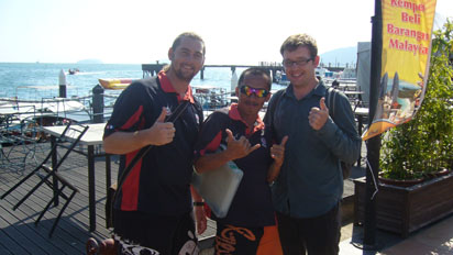 Mark, Halis and me striking a pose