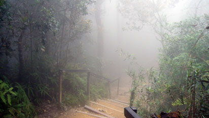 Walking through a cloud
