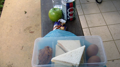 Mount Kinabalu packed lunch