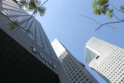 Massive buildings compete for airspace