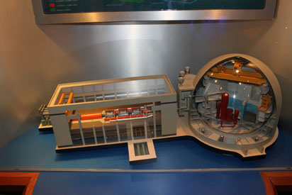 Scaled down nuclear fission reactor