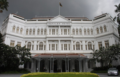 Raffles Hotel view from outside