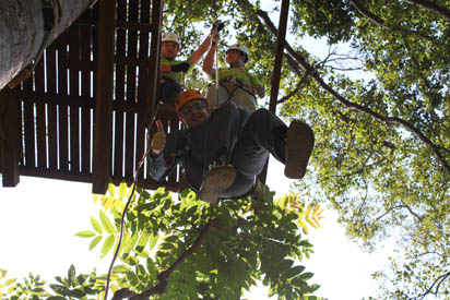 Free fall abseiling is a good way to get a injection of adrenaline