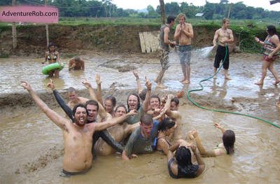 Mud pits make a lot of sense for a communal gathering when drunk