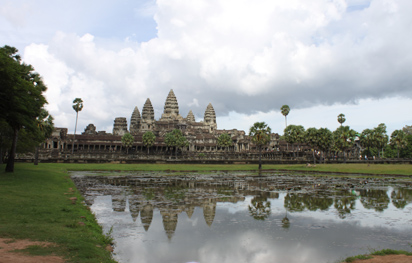 Angkor Wat from inside the walls