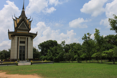 Memorial stupa in Cambodia
