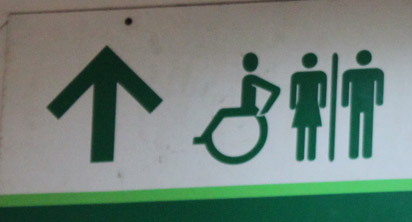 Toilet sign