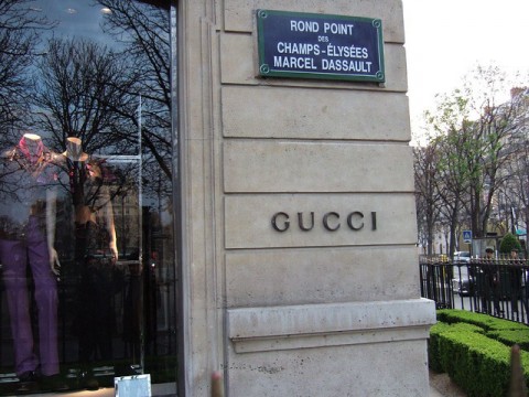 Gucci shop in Paris, France