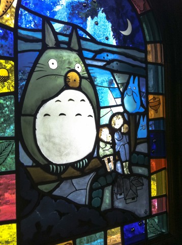 My Neighbour Totoro Studio Ghibli stained glass window