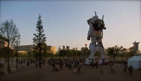 60ft Gundam replica in Japan